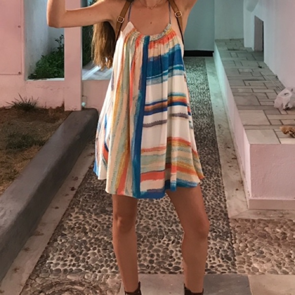 Watercolor summer dress
